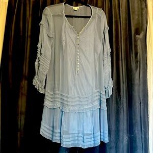 Stunning Art deco style drop waist dress with full slip.